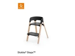 349708 - Chaise Haute Stokke® Steps™ Hêtre Noir/naturel (Black Natural)