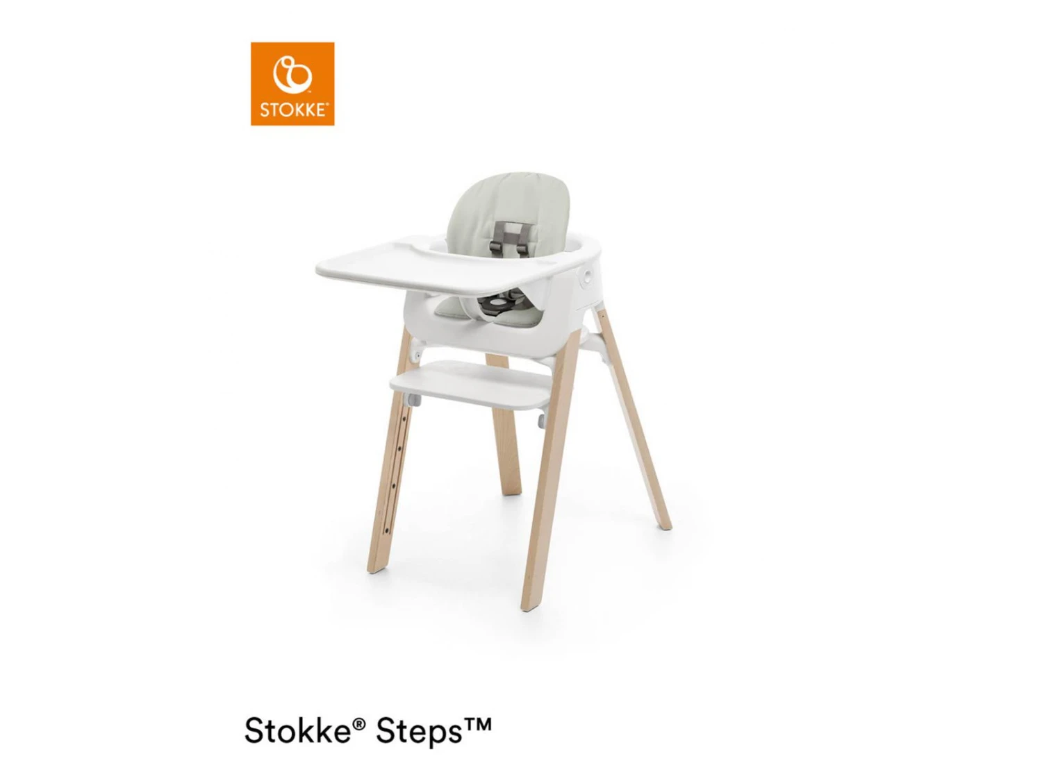 349918 - Coussin Pour Le Baby Set Soft Sage De La Chaise Stokke® Steps™ - Image 2