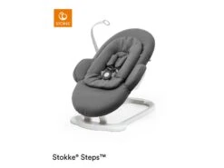 350114 - Transat Stokke® Steps™ Herringbone Grey / White Chassis