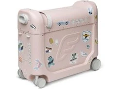 534503 - Valise à Roulettes BedBox® 2.0 Rose Limonade De JetKids™ By Stokke (avec Matelas De Voyage)