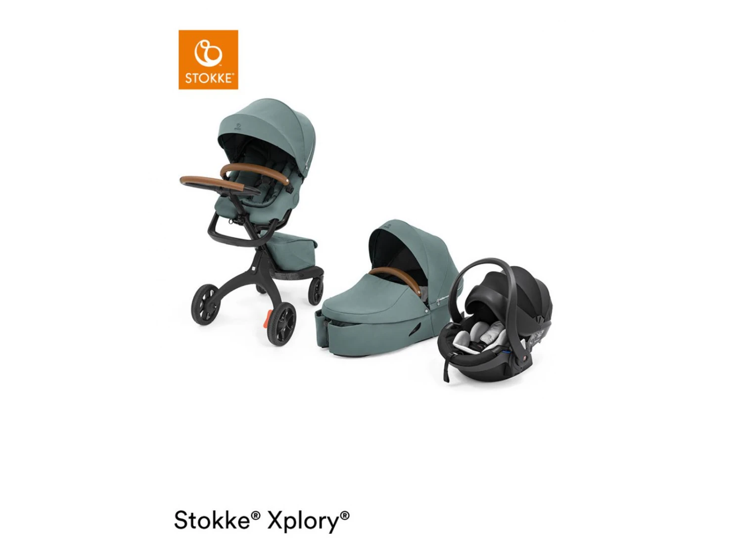 Stokke - Poussette Xplory X Cool Teal (Cool Teal) - Image 4