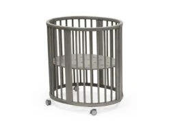 591303 - Berceau Sleepi V3 Mini Gris Brume Stokke - Matelas Non Inclus (Hazy Grey)