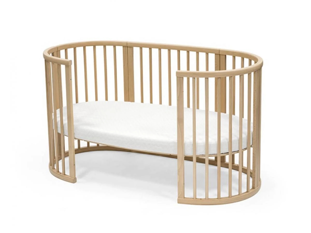 Stokke 599403 - Drap Housse Imprimé Eventail Gris Pour Lit Sleepi V3 (Fans Grey) - Image 3