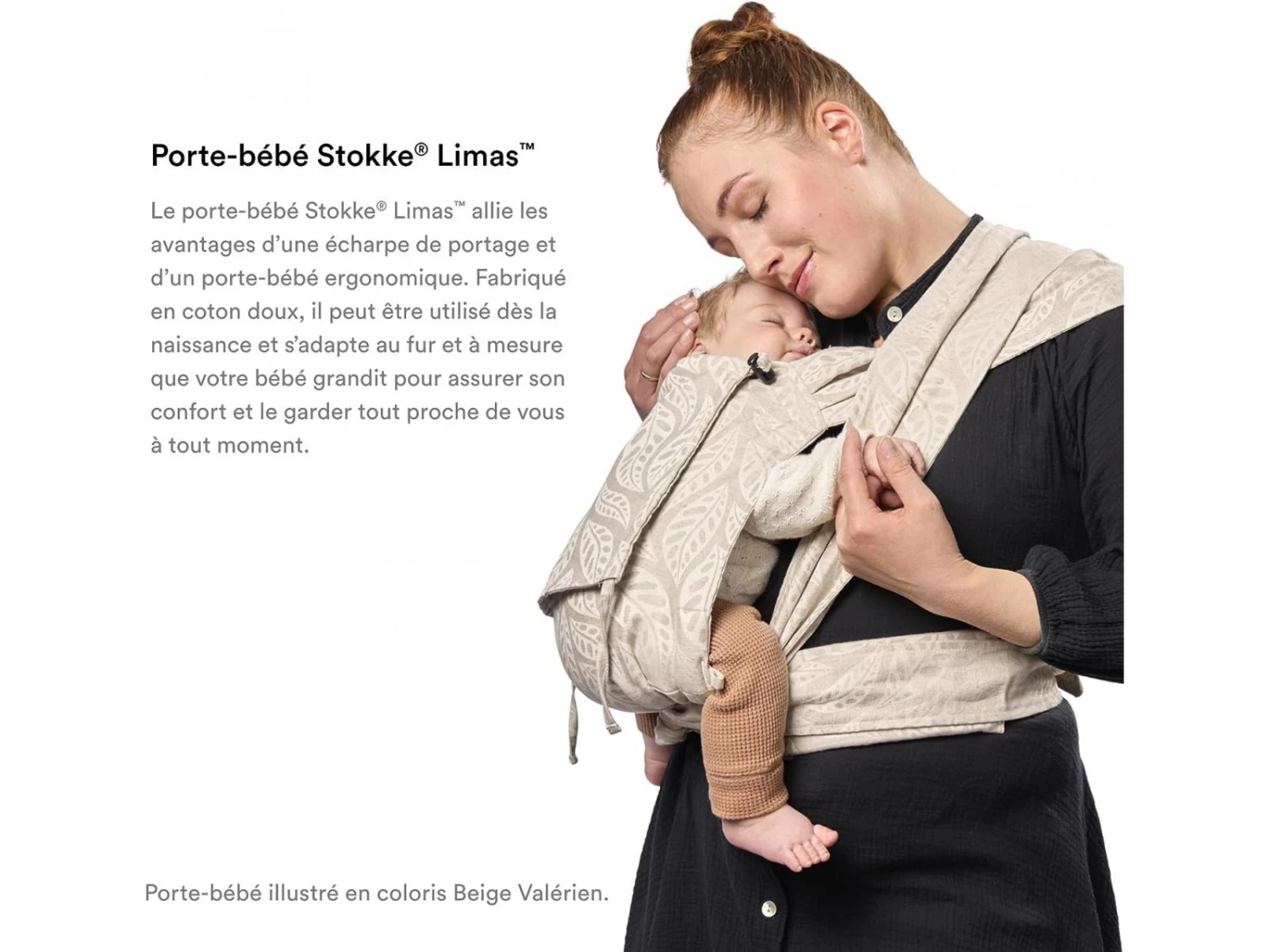 Stokke 619204 - Porte-bébé LIMAS Or Floral (Floral Gold) - Image 3