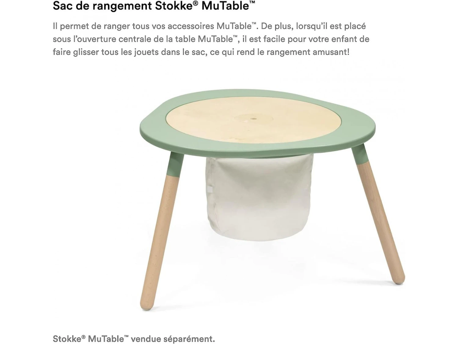627203 - Sac De Rangement Neutral Pour Une Table Stokke® MuTable™ V2 - Image 3
