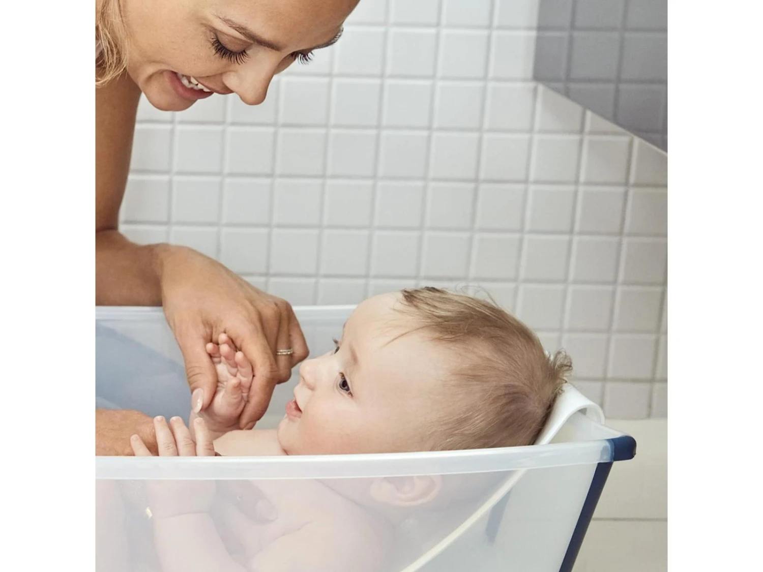 Stokke 639601 - Baignoire Pliante Flexi Bath® XL Grande Taille Blanche (White) - Image 2