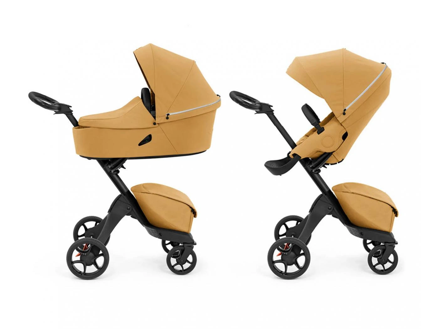 Stokke Poussette Xplory X , Nacelle Et Sac Ă Langer Golden Yellow - Image 8