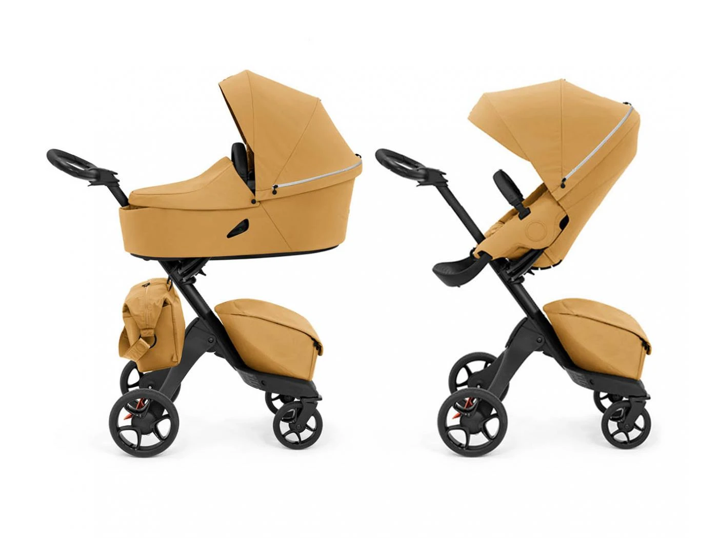 Stokke Poussette Xplory X , Nacelle Et Sac Ă Langer Golden Yellow - Image 2