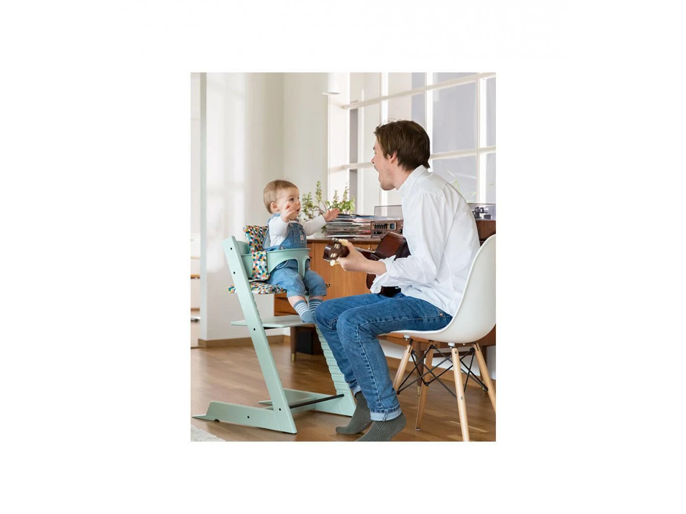 Stokke BU411 - Chaise Tripp Trapp Menthe Avec Baby Set Et Tablette - Image 7
