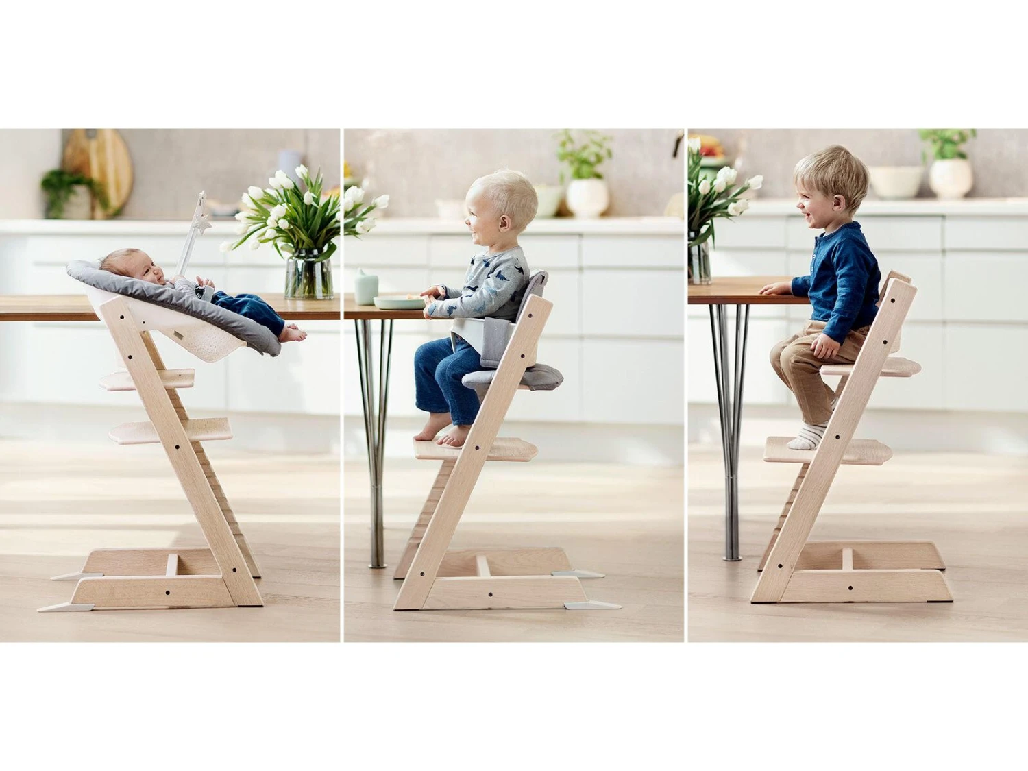 Stokke BU411 - Chaise Tripp Trapp Menthe Avec Baby Set Et Tablette - Image 8