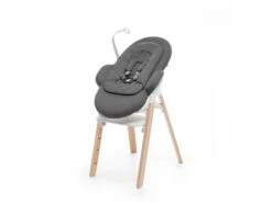 Stokke BU482 - Ensemble Chaise Steps Naturel Et Siège Bébé Deep Grey